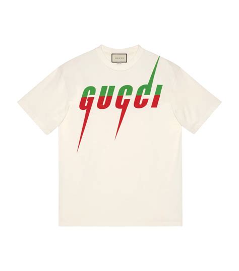 maglietta gucci uomo bianca con logo|T.